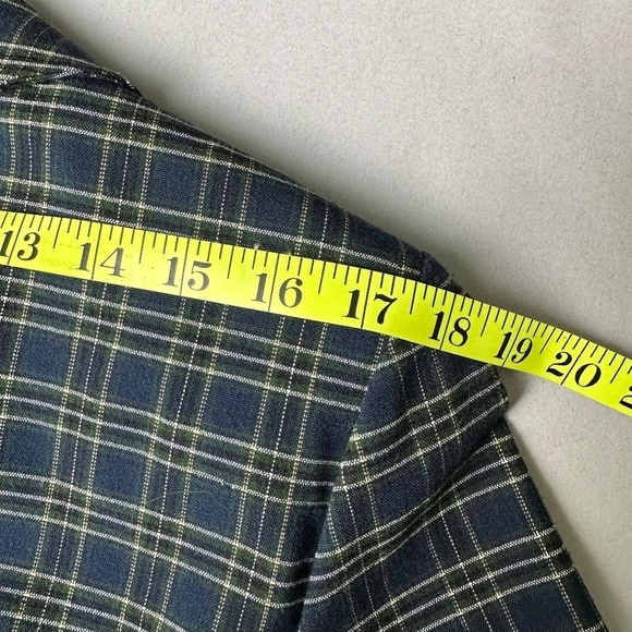 Next Page Plaid Jacket Blazer with Pockets Blue Medium 90s Brit Preppy School - Picture 5 of 12
